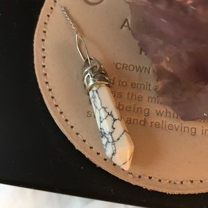 Howolite necklace point